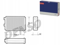 Denso DRR09070 DEN/GIFT Heater (209x159x42) fiat doblo idea punto lan + driver's assistant #31