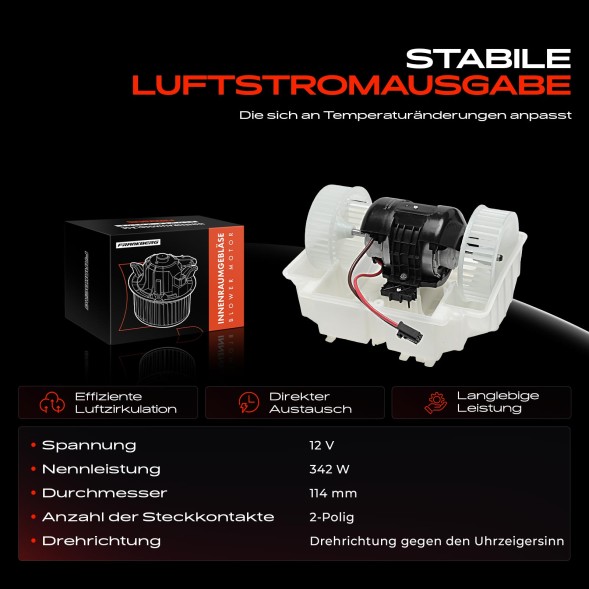 Frankberg 5481FB0005092 Frankberg indoor fan for mercedes-benz v221 w221 2218202714