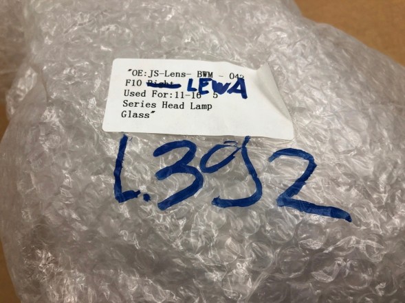 WOLLER  Lampshade glass headlight left front for bmw 5 f10 f11 f18 2013-2017 lift