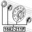 Febest 1682-211F Wheel hub 1682-211f febest