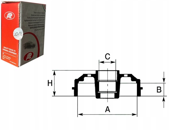 AP  Brake drums ap 3049844 98ab1113be 98ab1126be 2 + collision assistant #34