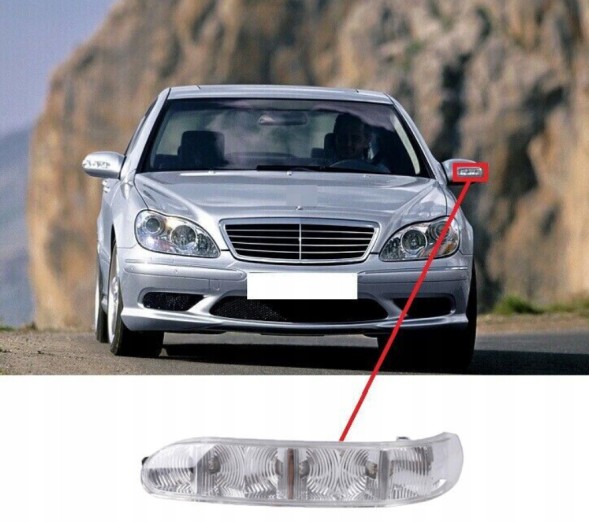 ZR  Indicators in mirrors left right for mercedes w220 w215 lift lci