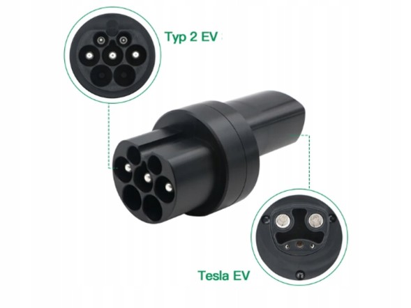 WOLLER ETUI TYPE2 USA EU 32A Adapter charging case 8kw 32a type2 ac to tesla us entry to europe