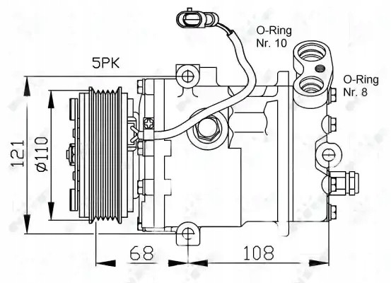 NRF 32197 Compressor air conditioning compressor 32197 nrf