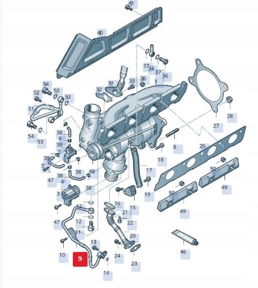 Volkswagen OE 06H145778B Audi a5 8t 2.0 tfsi cdnb cable turbine oil tube 06h145778b amarok a4