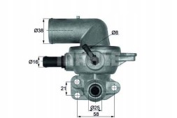 Behr PRO/TI 133 88D BEH Thermostat chrysler 88c voyager iv 2,5crd behr + assistant collision #34