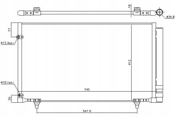 Nissens PRO/940497 NIS Air conditioning condenser lexus rx 3.5 12.08-09.15 ni + collision assistant #34
