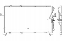 Nissens  Air conditioning condenser kia carnival i carnival ii + collision assistant #34