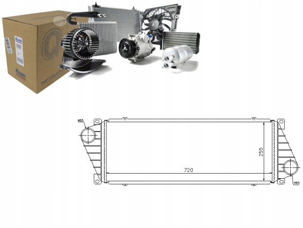 Nissens  Intercooler mercedes sprinter 2-t (901 902) sprint + collision assistant #34