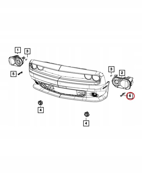 Mopar  Mopar - marker lamp left front dodge challenger 2015-23