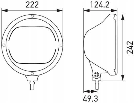 Hella 1F8 016 560-011 Long-range headlamp hella 1f8 016 560-011