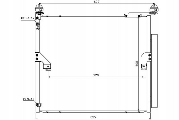 Nissens NIS940367(iMOTO) Air conditioning condenser lexus gx toyota land cruis + driver's essential #37