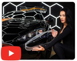 Auto Gamma KL-718-L Lampshade glass for headlight, lamps porsche cayman 718 (2016+) left