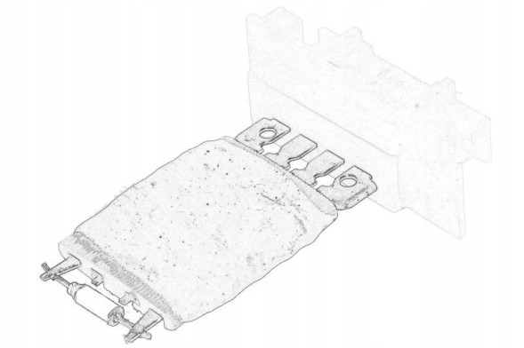 Volkswagen OE  Blower fan resistor oe vw 2q0959263a
