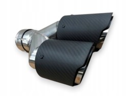ZR S.169/45. Obejma Tip double overlay exhaust left sports inlet 64mm outlet 190mm