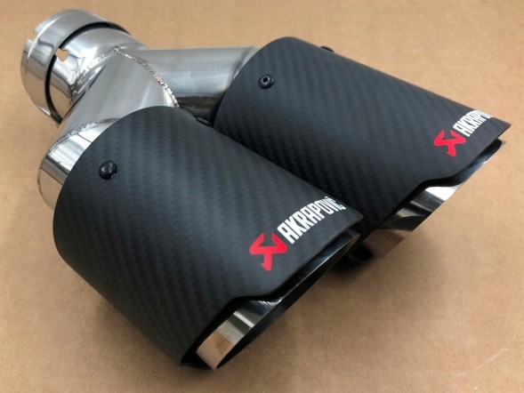 ZR S.169/45. Obejma Tip double overlay exhaust left sports inlet 64mm outlet 190mm