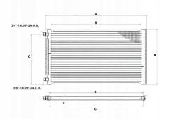 CHINA Condenser universal air conditioning cooler 770Γ390 mm