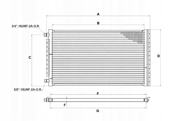CHINA  Condenser universal air conditioning cooler 770×390 mm