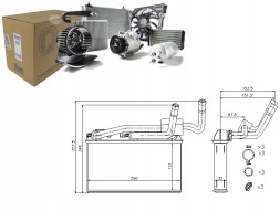 Nissens NISSENS 70529 NAG Heater (131x260x32) bmw x5 (e70) x5 (f15 f85)