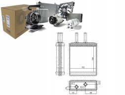 Nissens NIS77505(iMOTO) Heater (160x163x44) kia sportage 2.0/2.0d 04 + driver's essential #37