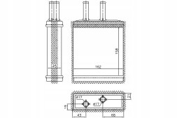 Nissens NIS77505(iMOTO) Heater (160x163x44) kia sportage 2.0/2.0d 04 + driver's essential #37