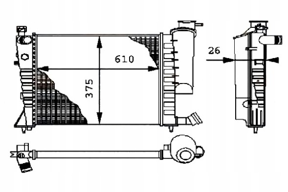 Hella  Engine cooler hella 133045 1331cs 9633070580 + collision assistant #34