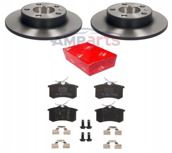 CHINA EU-562053A/1 Audi a1 sportback 2018- 2x discs + brake pads rear + plates 230mm