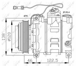 NRF 32167 Air conditioning compressor - nrf 32167