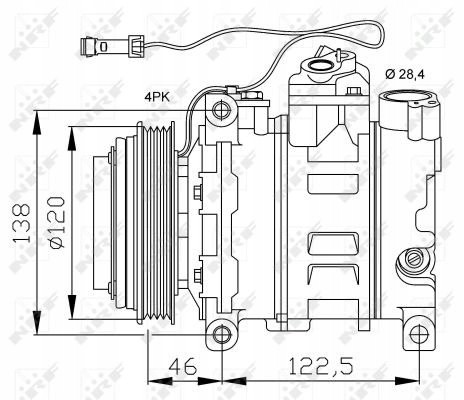 NRF 32167 Air conditioning compressor - nrf 32167