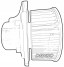 Denso DEA43003 Blower air supply fan dea43003 denso