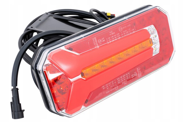WAŚ W150DD 1123 DD L/P O12 Led rear lamp 6 functions for trailer semi-trailer tow truck dynamic direction