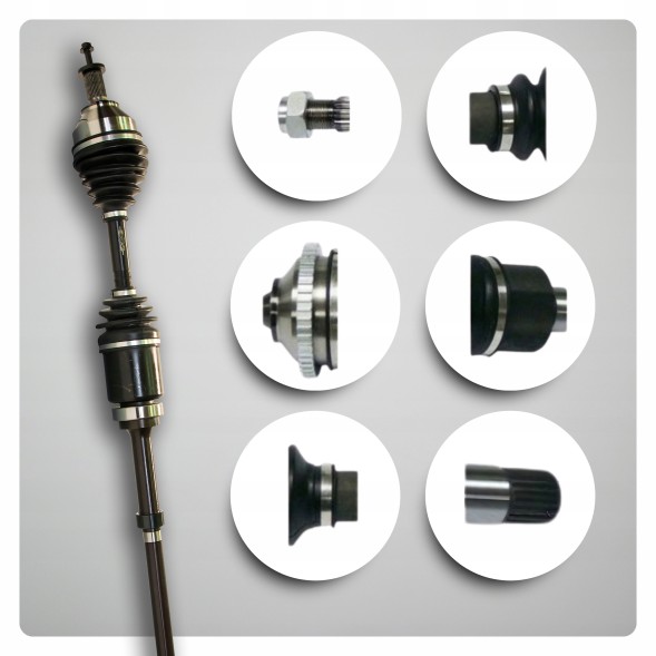 BRV  Half axle right volvo s40 ii (544) 2.5 turbo t5 4x4 awd automat new