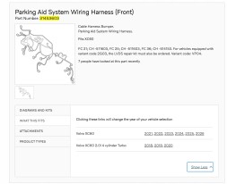 Volvo OE 31453603 314536033 31453603v Set of sensors parking sensor bumper volvo xc60 ii 2 31453603 pdc