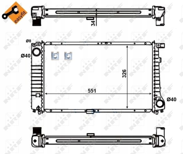 NRF 56128 Cooler, engine cooling system nrf 56128