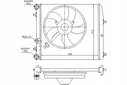 Nissens 64103/NIS Nissens engine cooler (manual, with elements + driver assistant #28