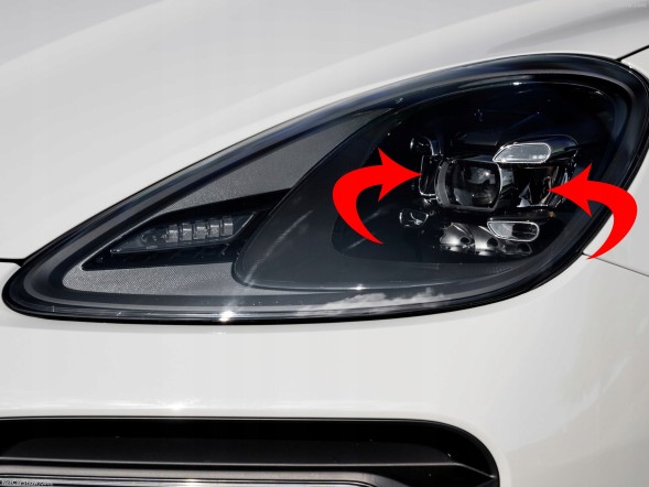 Vroomer VR-FIBMOD-CAYENNE-III-17-LED-R Module led board drl headlight lamp porsche cayenne iii 17-23 led right