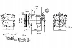 Nissens 86218353 NIS Nis89203 air conditioning compressor vw multivan v, tra + driver assistant #33