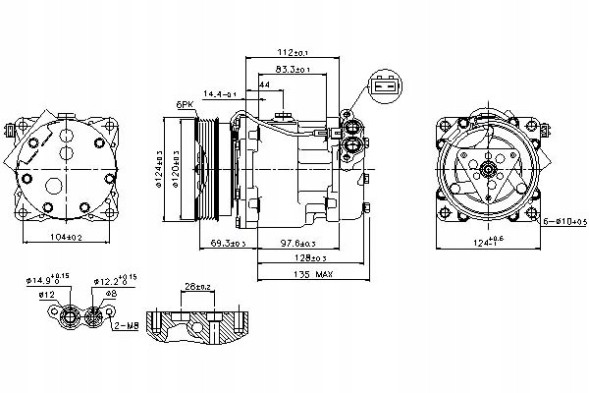 Nissens 86218353 NIS Nis89203 air conditioning compressor vw multivan v, tra + driver assistant #33
