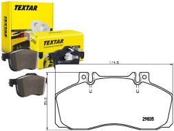 Textar 59570598 TEX Tex2983506 brake pads db front 609-811d vario/ you + driver assistant #33