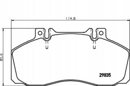 Textar 59570598 TEX Tex2983506 brake pads db front 609-811d vario/ you + driver assistant #33