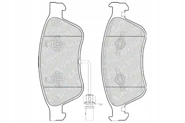 Delphi LP2072/DEL Delphi set of brake pads front audi a6, a8 + driver assistant #28