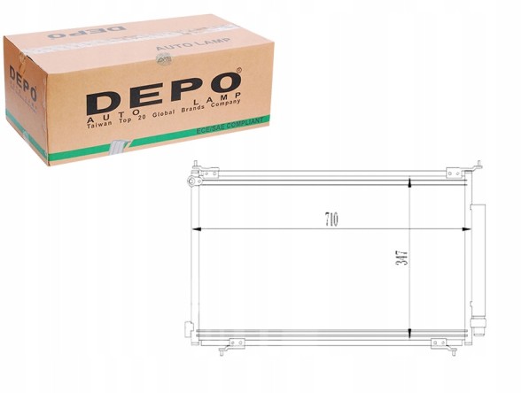 Depo  Dep018-016-0011 condenser depo 80110s9a013 80101sc + driver assistant #33