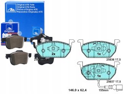 ATE Ceramic brake pads audi a3 seat leon leon + collision assistant #34