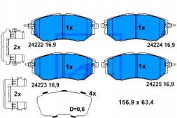 ATE PRO/13.0460-5797.2 ATE Subaru brake pads front legacy outback tribe + collision assistant #34