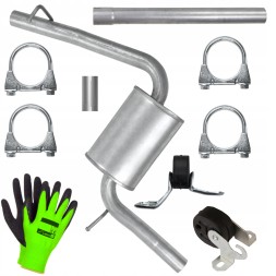 Polmostrów ADP-C0A50R4H1K9V2L7 Middle muffler audi a4 b7 04-08 1.9 2.0 tdi