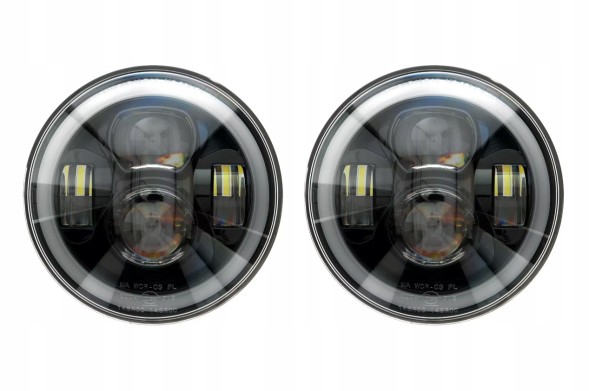 Venus LTD 5905226040791 Jeep wrangler jk led front lamps 7'' halo eyes e9 homologation
