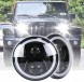 Venus LTD 5905226040791 Jeep wrangler jk led front lamps 7'' halo eyes e9 homologation