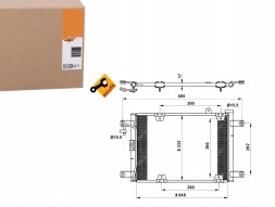 NRF  Air conditioning condenser suzuki grand vitara 98- nr + driver's essential #37