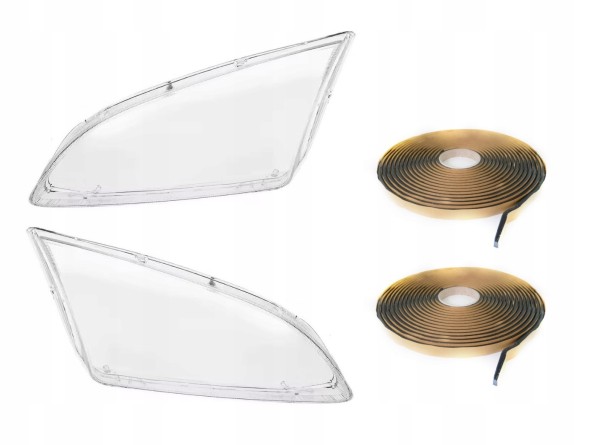 AutoDor  Ford focus ii 2 2004-2008 headlight glass shades + butyl adhesives for lamps