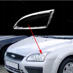AutoDor  Ford focus ii 2 2004-2008 headlight glass shades + butyl adhesives for lamps